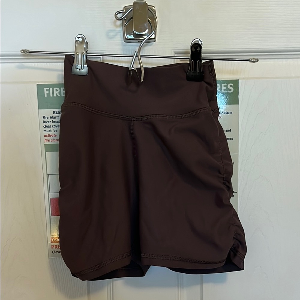 BECCA Women's Dark Brown Athletic Shorts